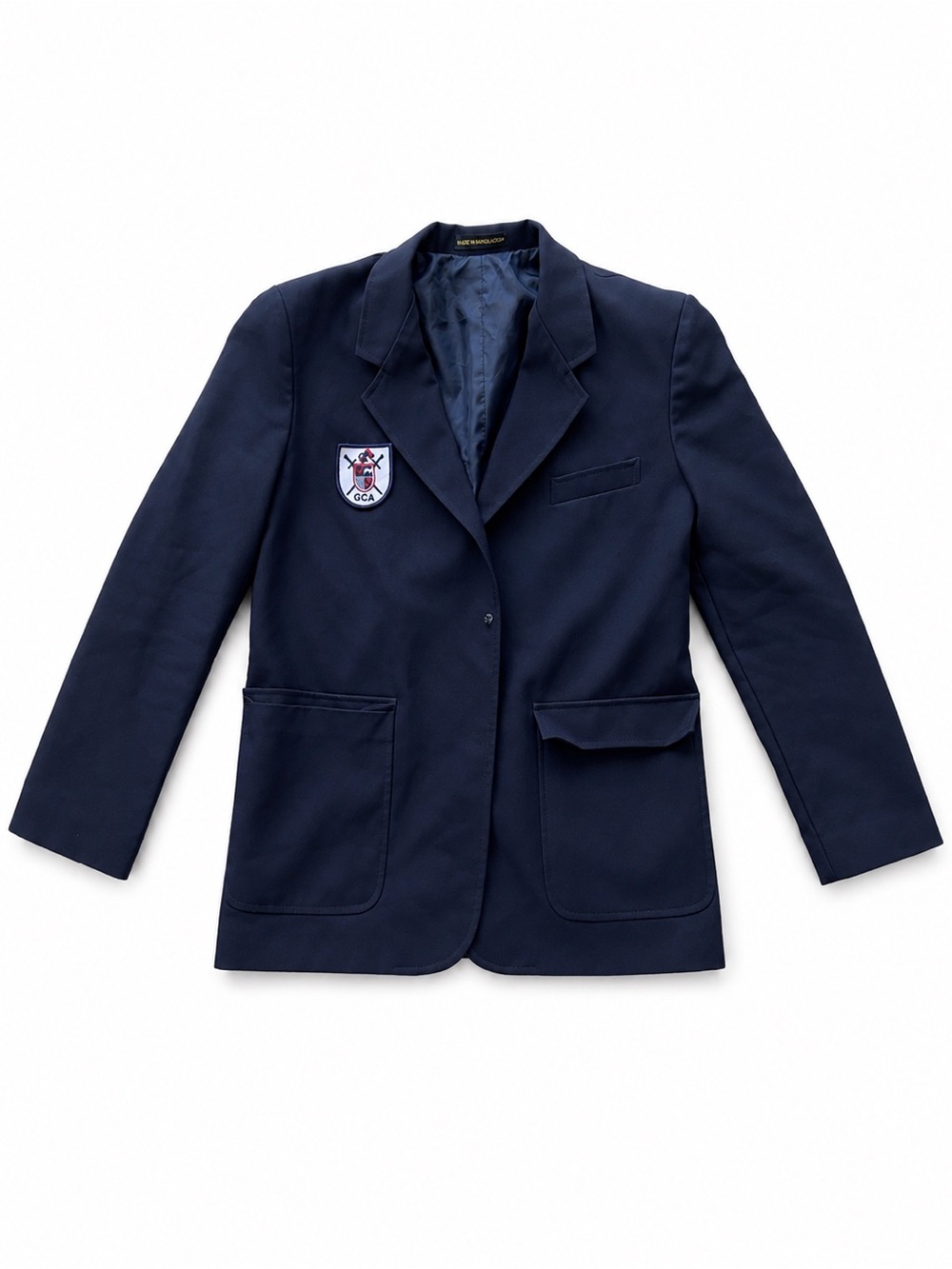 Classic Navy teen girl Blazer Jacket with Patch